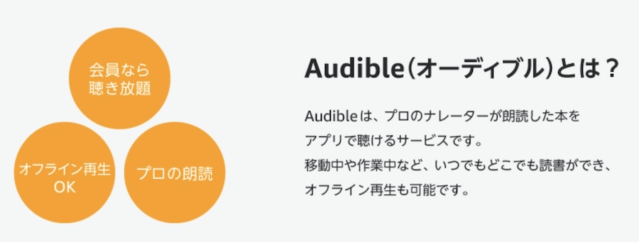 【30日間無料】Amazon audible（オーディブル）｜オーディオブック