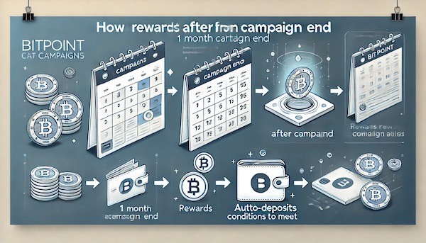 ビットポイントキャンペーン特典の受取り時期