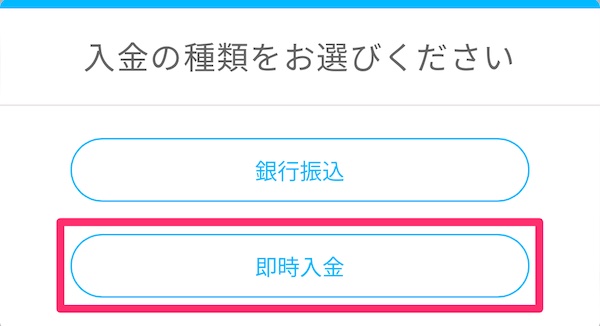 ビットポイントの即時入金