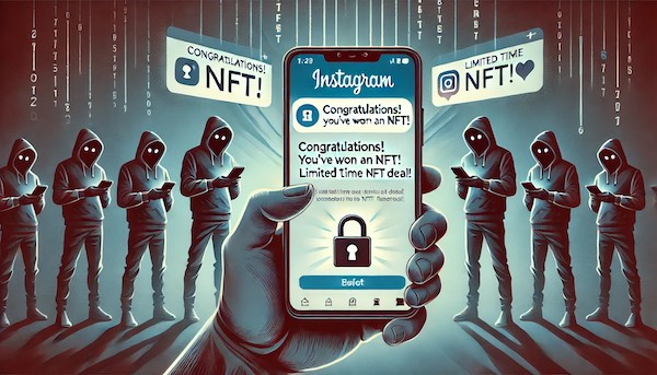 インスタで見られるNFT詐欺の手口