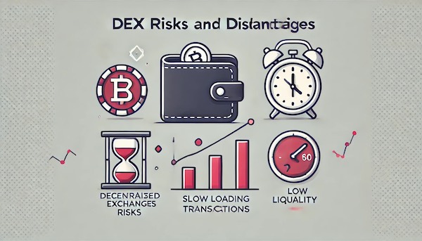 分散型取引所のデメリットとリスク