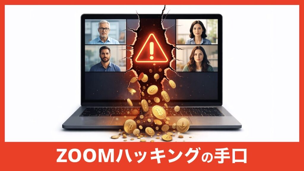 【ZOOMハッキング急増中】偽アップデートで暗号資産が盗まれる最新手口
