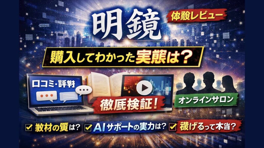 明鏡の口コミ・評判は本当？購入してわかった良い点と注意点