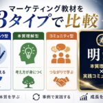 明鏡と他のマーケティング教材を比較｜枝葉ノウハウ型・本質理解型・コミュニティ型との違いとは？